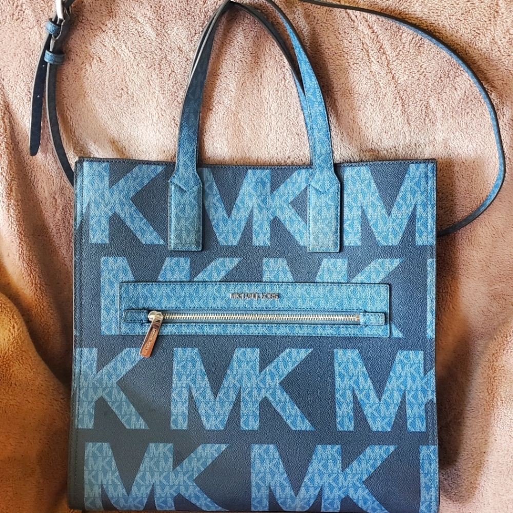 MK blue Kenly tote